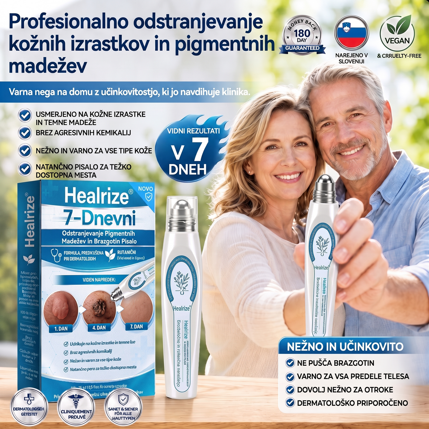 🔥 Ostalo je samo še 10 kosov! Izkoristite dodatnih 50 % popusta! 𝑯𝗲𝙖𝐥𝗿𝗶𝙯𝗲® 7-dnevni roll-on za ciljno nego kožnih nepravilnosti Tag & Spot 🪄