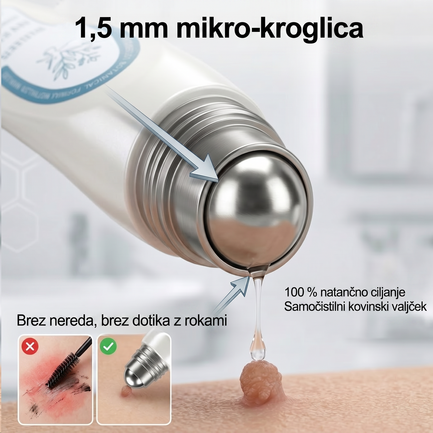 🔥 Ostalo je samo še 10 kosov! Izkoristite dodatnih 50 % popusta! 𝑯𝗲𝙖𝐥𝗿𝗶𝙯𝗲® 7-dnevni roll-on za ciljno nego kožnih nepravilnosti Tag & Spot 🪄