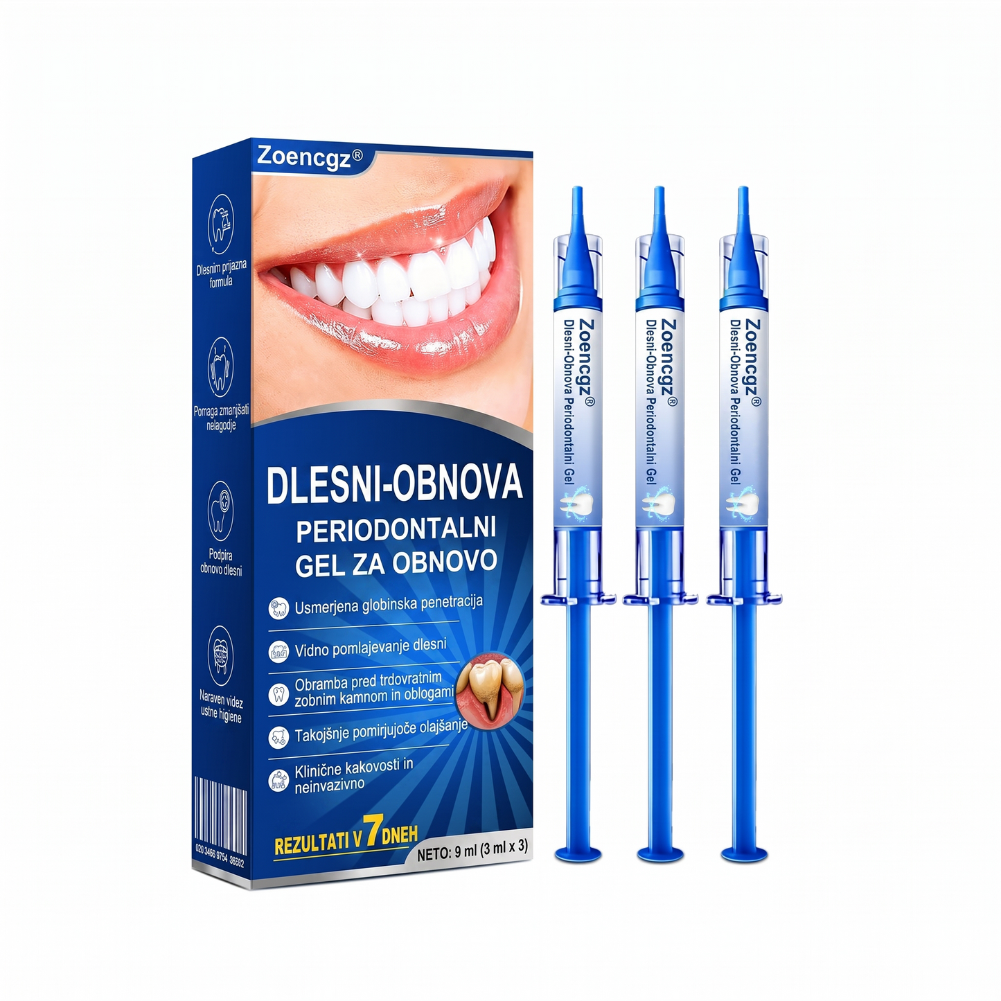 Zoencgz® 🦷🥗Antibakterijski gel za obnovo dlesni | Vidni učinki v 7 dneh