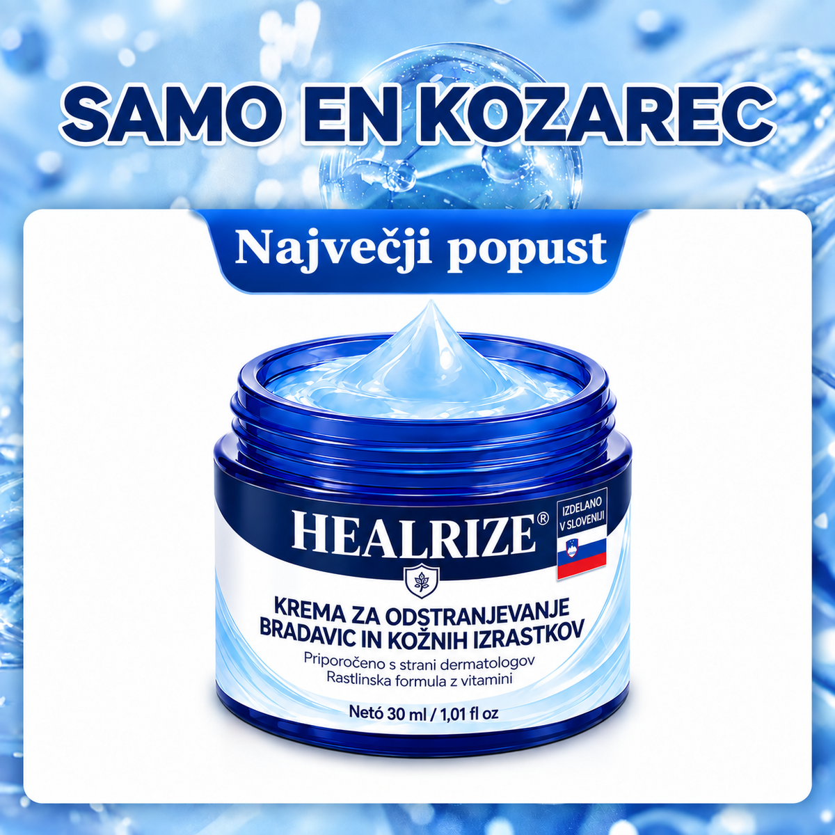 𝐇𝐞𝐚𝐥𝐫𝐢𝐳𝐞® 🧑‍⚕️🎍7-dnevna krema za odstranjevanje kožnih izrastkov in madežev🌿
